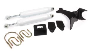 Ford Super Duty Steering Stabilizer - Rough Country - Dual | 2-8 Inch Lift - '05-'22